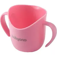 Babyono FLOW Serie - Ergonomische Trainingsbeker - Pink - Handvatten - 6m+