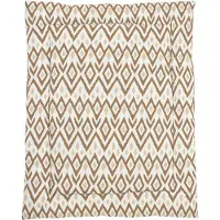 Meyco Baby Ikat boxkleed - sand/toffee - 80x100cm
