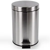 BRASQ Pedaalemmer 20 Liter - RVS - PB120 - Prullenbak met uitneembare Pedaalemmer - Prullenbak - Vuilnisbak - Vuilbak - Afvalbak - Badkamer of toilet