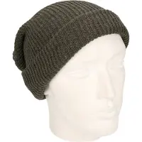 Myrtle beach Basic beanie muts lang grijs voor heren