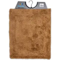 Wicotex - Bidetmat - WC mat - Toiletmat uni Bruin - Badmat - Antislip onderkant - Afmeting 50x60cm