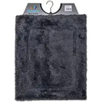 Wicotex - Bidetmat - WC mat - Toiletmat uni Grijs - Badmat - Antislip onderkant - Afmeting 50x60cm