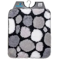 Wicotex - Bidetmat - WC mat - Toiletmat stenen - Badmat - Antislip onderkant - Afmeting 50x60cm