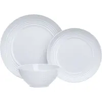 Flamefield melamineset non-slip wit - 12-delige set - Kunststof- & melamineservies