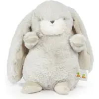Sophie La Girafe Bunnies By The Bay Nibble Konijn - Knuffeldier - Geborduurde details - S - 20 cm - Grijs