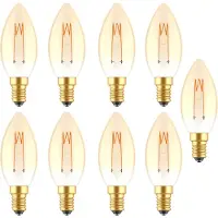 Led's Light LED VINTAGE E14 Filament kaarslamp - ‚åÄ 35 mm ‚Äì Dimbaar ‚Äì 9-pack C35 led lampen