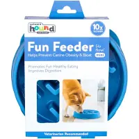Outward Hound Anti schrokbak - Voerbak Hond - Blauw