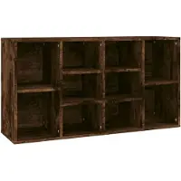 vidaXL Schoenenbank 103x30x55 cm bewerkt hout gerookt eikenkleurig