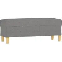 vidaXL Bankje 100x35x41 cm stof donkergrijs