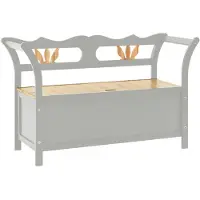 vidaXL Bankje 107x45x75,5 cm massief vurenhout grijs