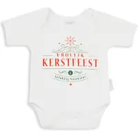 Funnies - Rompertje, Vrolijk Kerstfeest - eerste Kerstmis maat 50-56- kerstmis - baby - 1e kerst