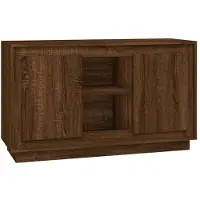 vidaXL Dressoir 102x35x60 cm bewerkt hout bruin eikenkleur