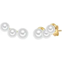 Valero Pearls Oorbellen goud / parelwit