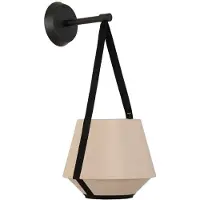 Forestier Wandlampe , Carrie XS, dimbare, Woonkamer, Stof, Designer