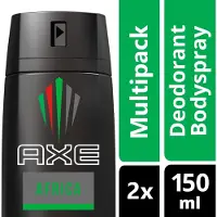 Axe Africa Deodorant - 2 x 150 ml - Voordeelverpakking