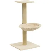 vidaXL Kattenmeubel met sisal krabpaal 74 cm crèmekleurig