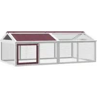 vidaXL Dierenren 200x112,5x74 cm massief grenenhout mokkakleurig