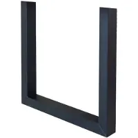 Dimehouse Set van 2 metalen tafelpoten U-frame zwart