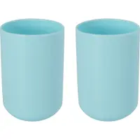 MSV Drinkbeker/limonadebeker - 4x - PS kunststof - mintgroen - 490 ml - camping bekers