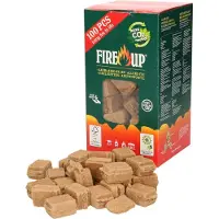 Fire Up Fire-up Barbecue aanmaakblokjes - 200x - bruin - reukloos - niet giftig - BBQ