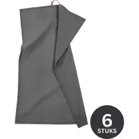 Tiseco Keukendoek Home Studio Myrna Charcoal (Set van 3) - 50 x 70 cm