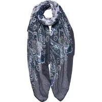 Juleeze Sjaal Dames Print 90x180 cm Grijs Synthetisch