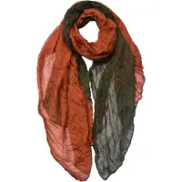 Juleeze Sjaal Dames Effen 90x180 cm Groen Rood Synthetisch