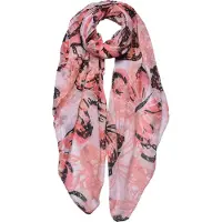 Juleeze Sjaal Dames Print 90x180 cm Roze Synthetisch