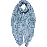 Juleeze Sjaal Dames Print 70x180 cm Grijs Synthetisch