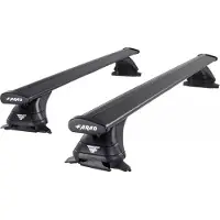 Farad Dakdragers geschikt voor Subaru Forester vanaf 2013 open dakrailing - Aluminium - Hoog laadvermogen 100kg - Wingbar Zwart - Merk