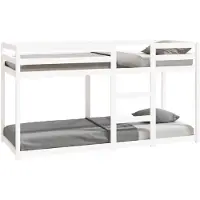 vidaXL Stapelbed 80x200 cm massief grenenhout wit