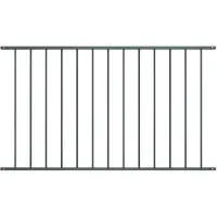 vidaXL Schuttingpaneel Woerden gepoedercoat staal 163x117 cm antracietkleurig