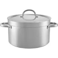 HorecaTraders Kookpan | RVS | 31.4 L | Ø40 cm | Gas, elektrisch, keramisch, inductie