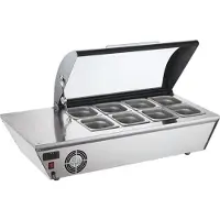 CaterCool Koelvitrine (Cap.GN 1/6X8-10cm) - 712024 - Horeca & Professioneel