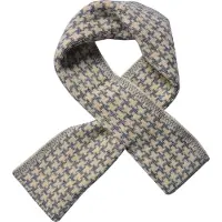 Juleeze Wintersjaal Dames 15x85 cm Grijs Wit Polyester