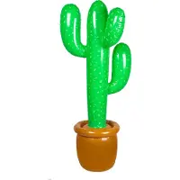 Boland - Opblaasbare cactus - Kinderen en volwassenen - Carnaval, Festival, Kinderfeestje, Tienerfeestje, Themafeest, Verjaardag, Vrijgezellenfeest -