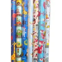 Benza 5 rollen Assortiment luxe cadeaupapier - inpakpapier voor kinderen - 200 x 70 cm