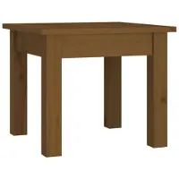 vidaXL Salontafel, honingbruin, 35x35x30 cm, massief grenenhout