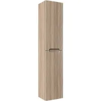 Linie Ribbo zwevend badkamerkast lichte eik 35 x 30 x 170 cm