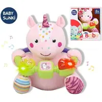 Reig Musicales Muzikale Eenhoorn Met Lichtjes En Activiteiten Teddy 20 Cm