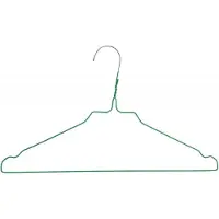Home & Garden - 50 stuks - Kledinghanger - Draadhanger - Stomerijhanger - Groen