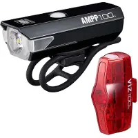 Cateye AMPP100 & ViZ100 Light Pair Black || Maat: Voor- en achterlicht