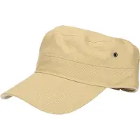 Myrtle beach Leger/army pet voor volwassenen - kaki/ beige - Militairy look rebel cap - verstelbaar