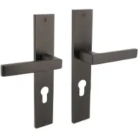 Intersteel Deurkruk Hera op schild profielcilinder 72mm - antraciet