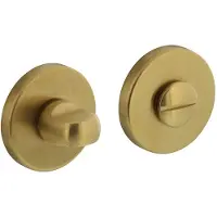Intersteel Rozet met toilet-/badkamersluiting ø51x5mm - messing mat titaan PVD