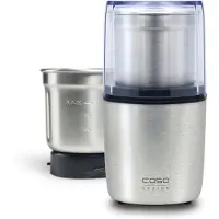 Caso Coffee & Kitchen Flavour 1831 - Elektrische koffiemolen en multifunctionele hakmolen - 200W - 2 RVS bakjes met messen