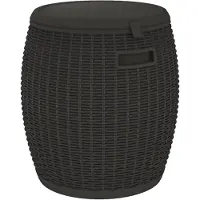 vidaXL 4-in-1 tuinkist, zwart, polypropyleen