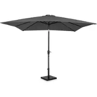 Vonroc Zweefparasol Pisogne 300x300cm – Premium parasol – Grijs | Incl. 4 vulbare tegels