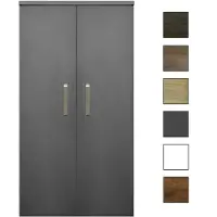 Sanicare kolomkast met luxe chromen greep 67x160x32cm antraciet