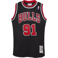 Mitchell & ness NBA Chicago Bulls Rodman Swingman Jeugd Jersey Zwart | Youth XL 20